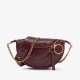 Charles Keith Ring Decoration Street Fashion Belt Bag Burgundy